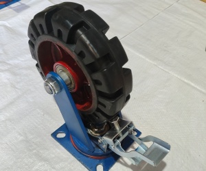 super heavy duty rubber caster wheels